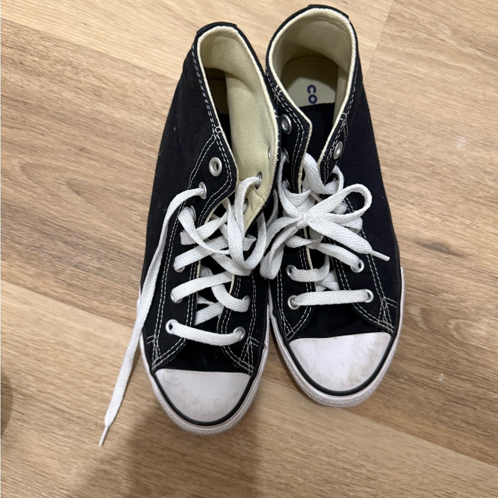 Converse Kids Black and White High-Top Sneakers
